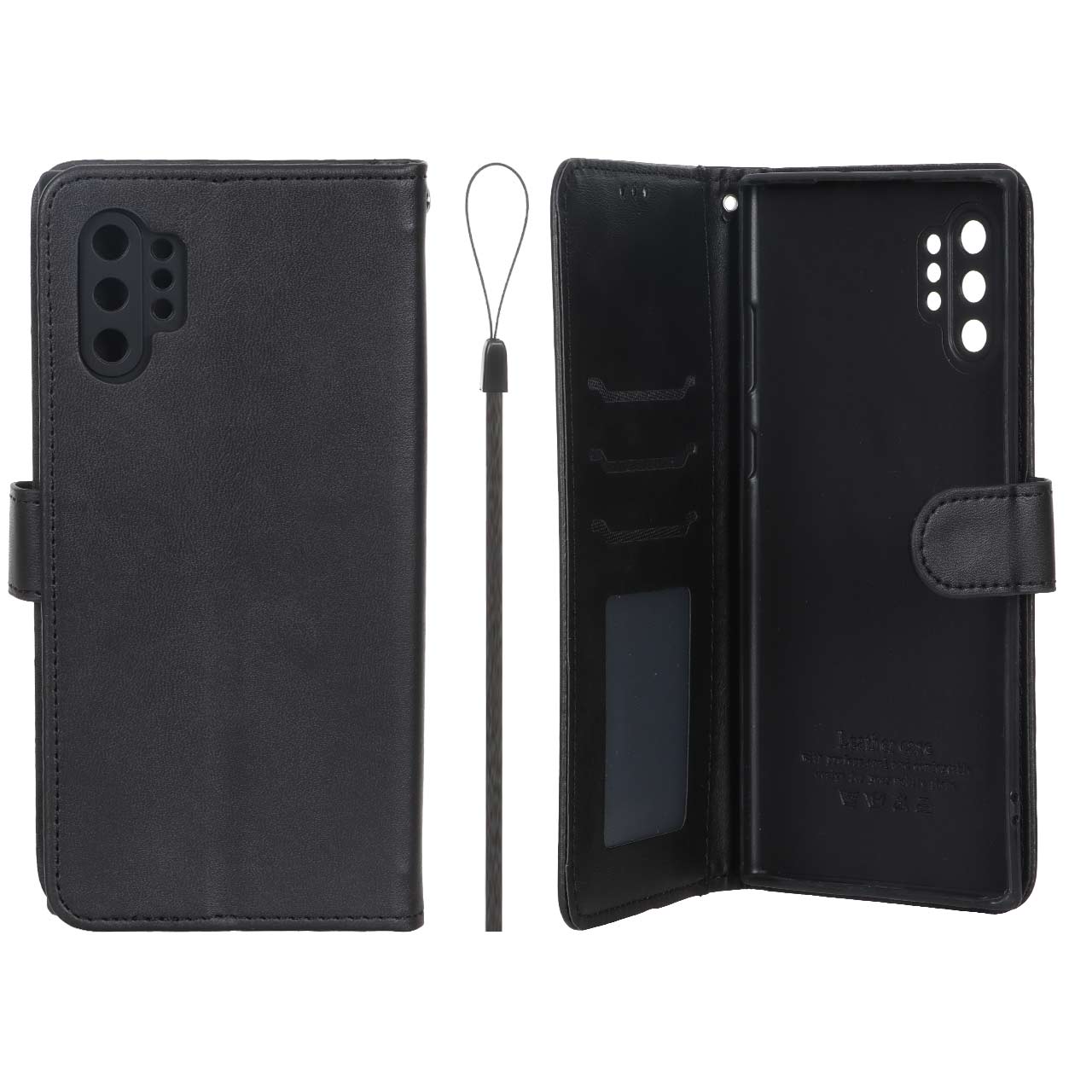 کیف موبایل مگنتی درجه یک داخل خز MNC Plus مدل Samsung Galaxy Note 10 Plus - مشکی