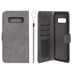 کیف موبایل مگنتی درجه یک داخل خز MNC Plus مدل Samsung Galaxy S10 - خاکستری