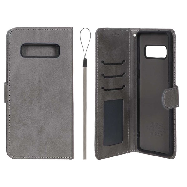 کیف موبایل مگنتی درجه یک داخل خز MNC Plus مدل Samsung Galaxy S10 - خاکستری