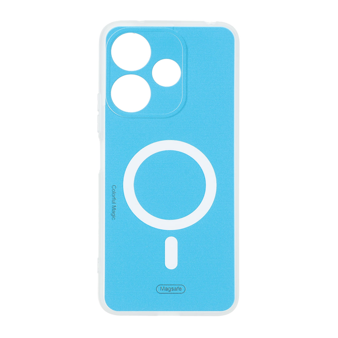 قاب Colorful Magic طرح مگ سیف محافظ لنزدار Xiaomi Redmi 13X / Redmi 13 4G / Poco M6 4G - آبی کد 1