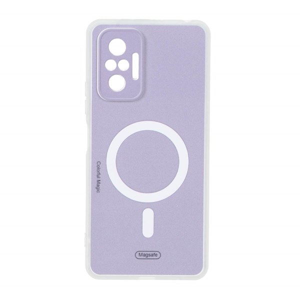 قاب Colorful Magic طرح مگ سیف محافظ لنزدار Xiaomi Redmi Note 10 Pro 4G / Redmi Note 10 Pro Max - بنفش