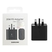 شارژر دیواری سه پین PD و فست تک پورت Samsung Type-C مدل TA800 25W - مشکی