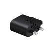 شارژر دیواری سه پین PD و فست تک پورت Samsung Type-C مدل TA800 25W - مشکی