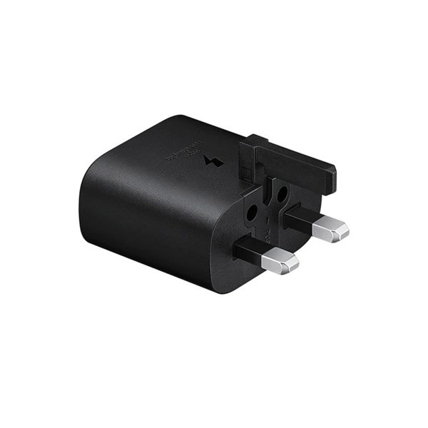 شارژر دیواری سه پین PD و فست تک پورت Samsung Type-C مدل TA800 25W - مشکی