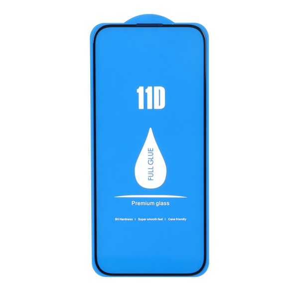 محافظ صفحه نمایش شیشه ای 11D درجه یک NTC - Apple iPhone 15 Pro - Full Cover J.C.Comm