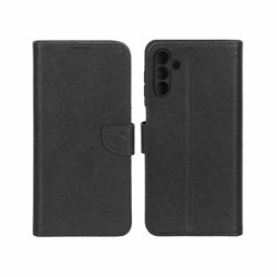 کیف چرمی موبایل مگنتی محافظ لنزدار KRF مدل Samsung Galaxy A13 5G / A04s / M13 4G / M23 / F13 - مشکی