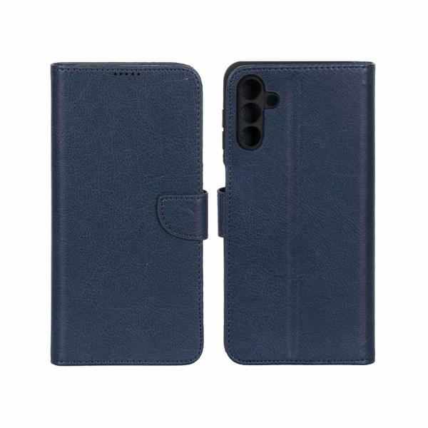کیف چرمی موبایل مگنتی محافظ لنزدار KRF مدل Samsung Galaxy A13 5G / A04s / M13 4G / M23 / F13 - سرمه ای