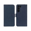 کیف چرمی موبایل مگنتی محافظ لنزدار KRF مدل Realme C71 - سرمه ای