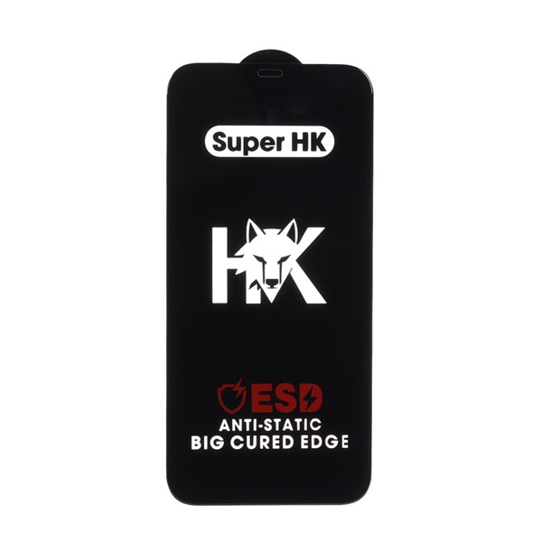محافظ صفحه نمایش شیشه ای Full Cover ESD Anti Static - Super HK مدل Apple iPhone 12 Pro Max