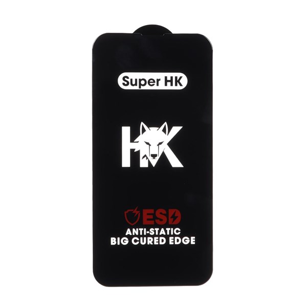 محافظ صفحه نمایش شیشه ای Full Cover ESD Anti Static - Super HK مدل Apple iPhone 13 / iPhone 13 Pro / iPhone 14 / 16e