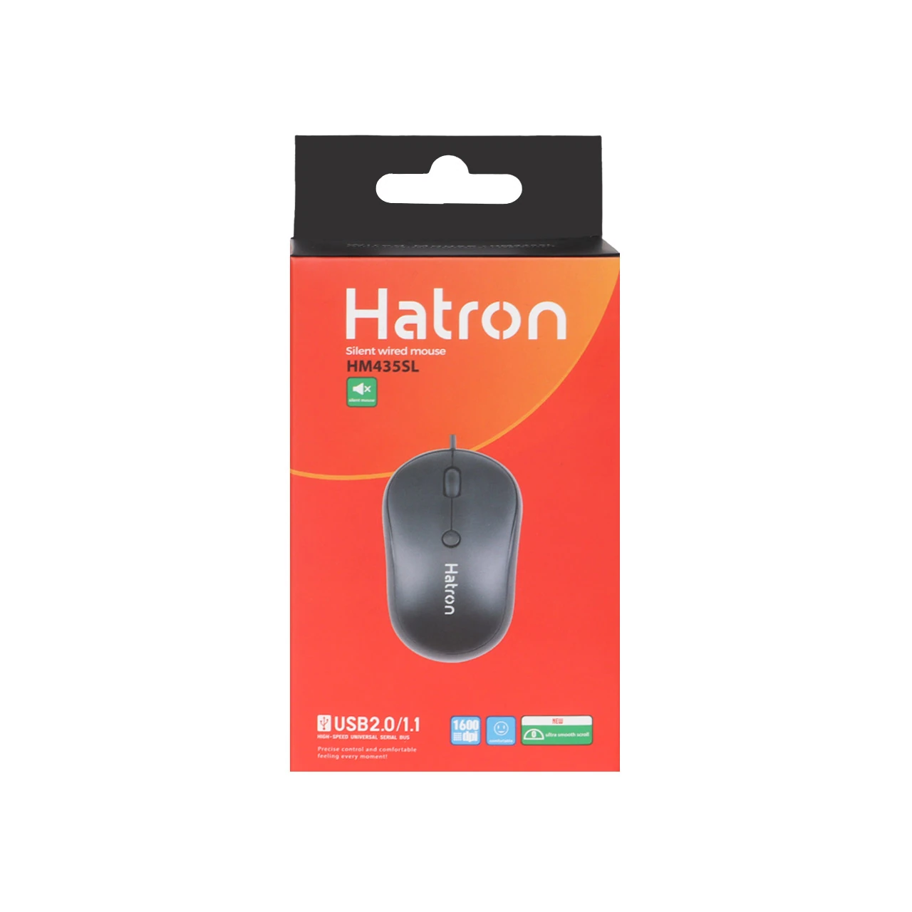 ماوس باسیم Hatron مدل HM435SL - مشکی
