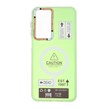 قاب Caution دور مات طرح مگ سیف Samsung Galaxy A17 / A26 - سبز