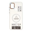 قاب Caution دور مات طرح مگ سیف Samsung Galaxy A11 / M11 - سفید