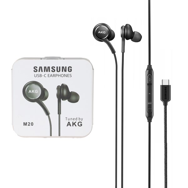 هندزفری با سیم با پورت Type-C سامسونگ مدل M20 AKG - مشکی - DST (گارانتی شش ماهه)