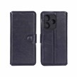 کیف موبایل چرمی مگنتی محافظ لنزدار Xiaomi Redmi 13X / Redmi 13 4G / Poco M6 4G - سرمه ای