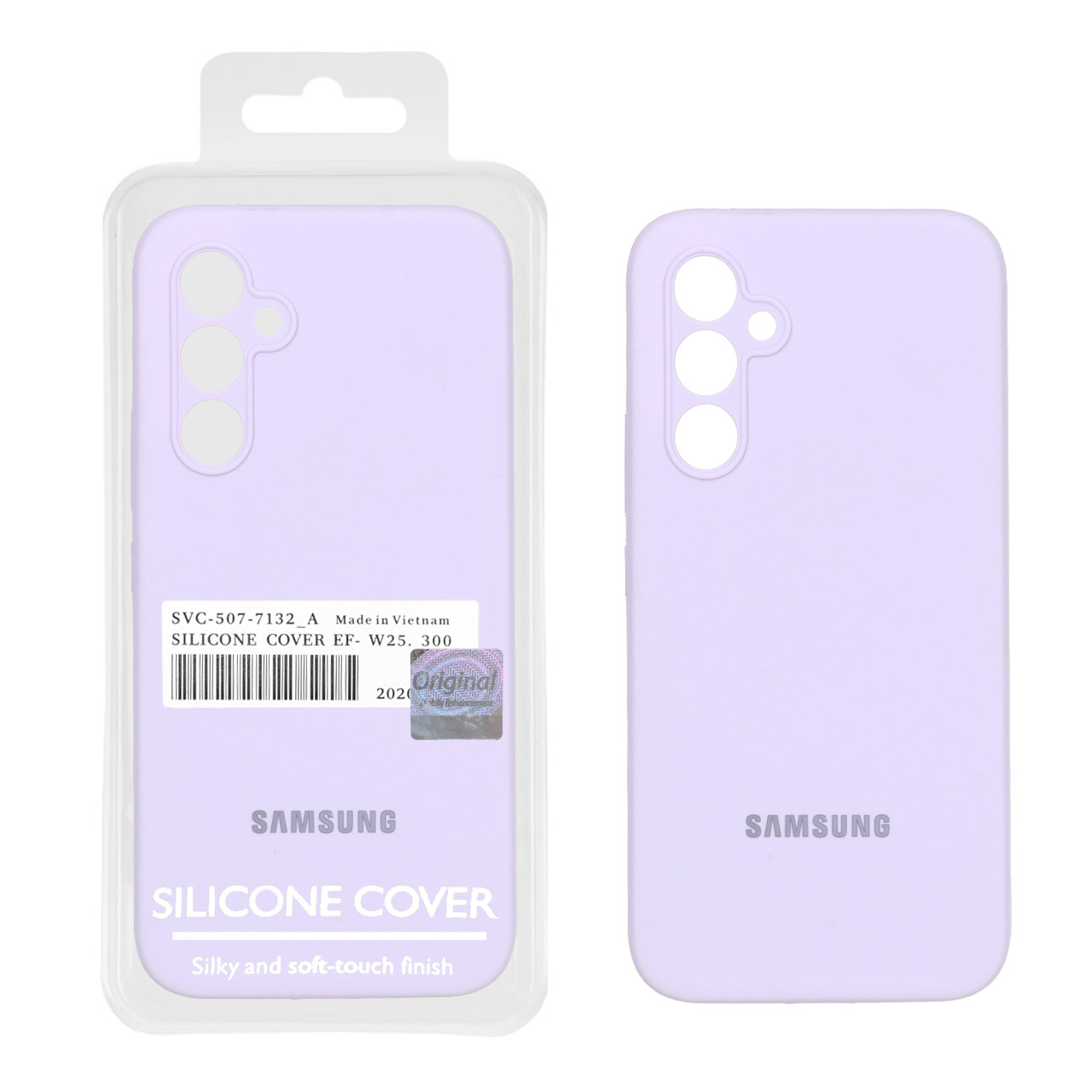 قاب سیلیکونی پاک کنی اورجینال Master Quality مدل Samsung Galaxy A54 - یاسی (پک دار)