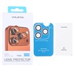 محافظ لنز رینگی اورجینال VIPLATINA شابلون دار Apple iPhone 17 Pro Max / 17 Pro - نقره ای (پک دار)