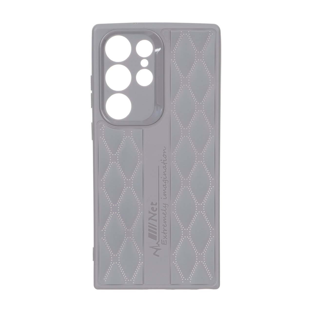 قاب پافر لوزی Imagination دور لنز براق Samsung Galaxy S23 Ultra - طوسی