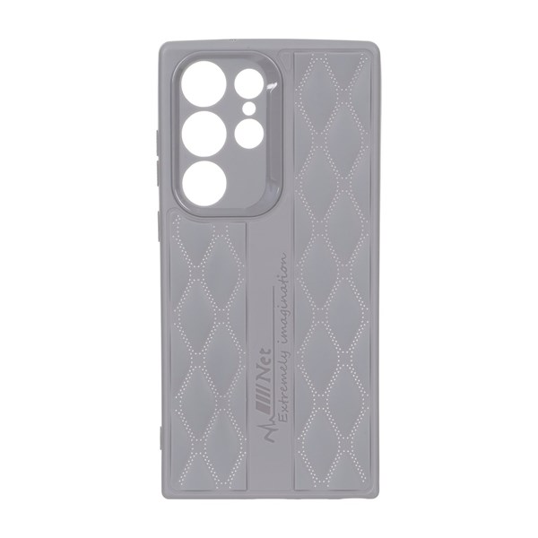 قاب پافر لوزی Imagination دور لنز براق Samsung Galaxy S23 Ultra - طوسی