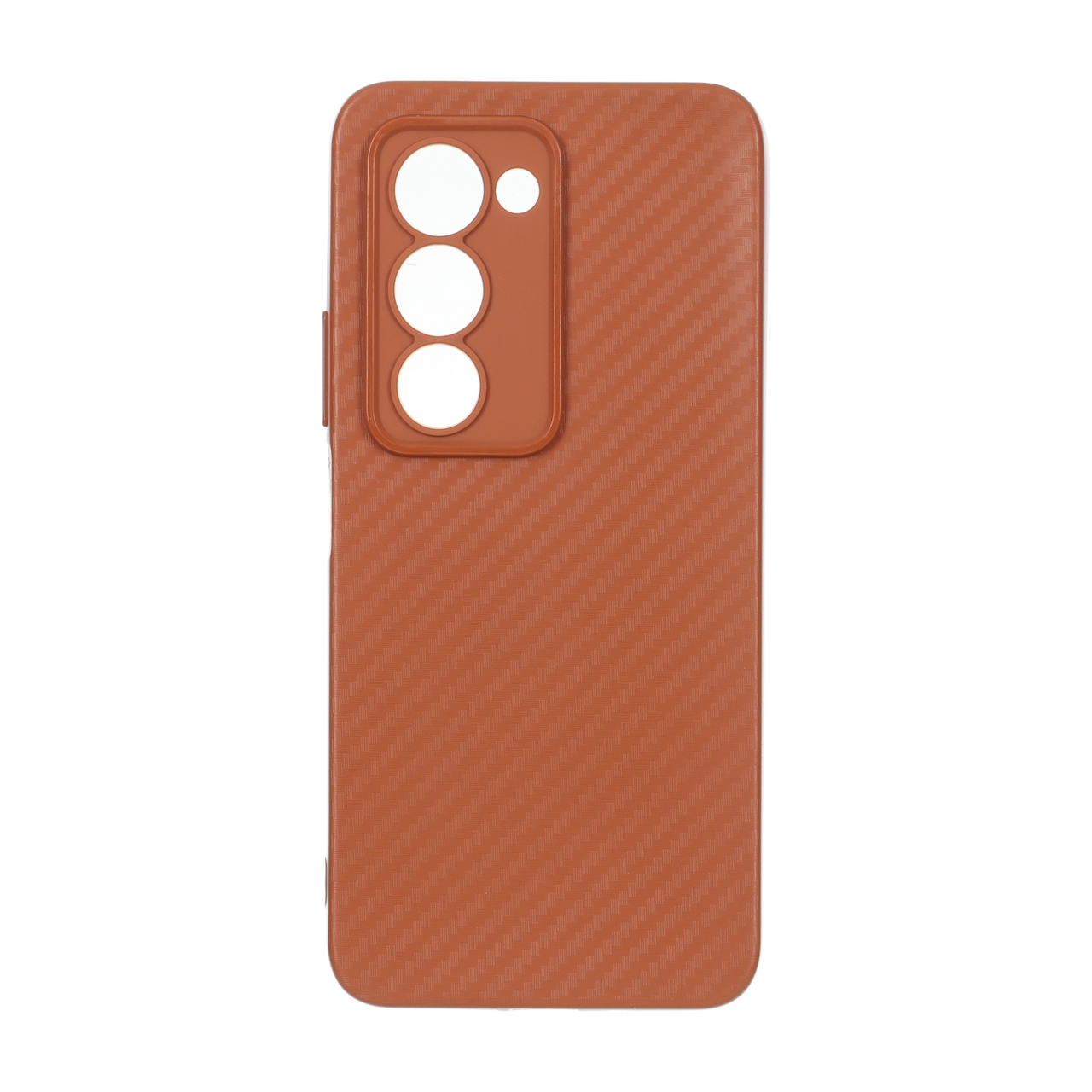 قاب ژله ای هاشور محافظ لنزدار Xiaomi Redmi 15 4G - قهوه ای