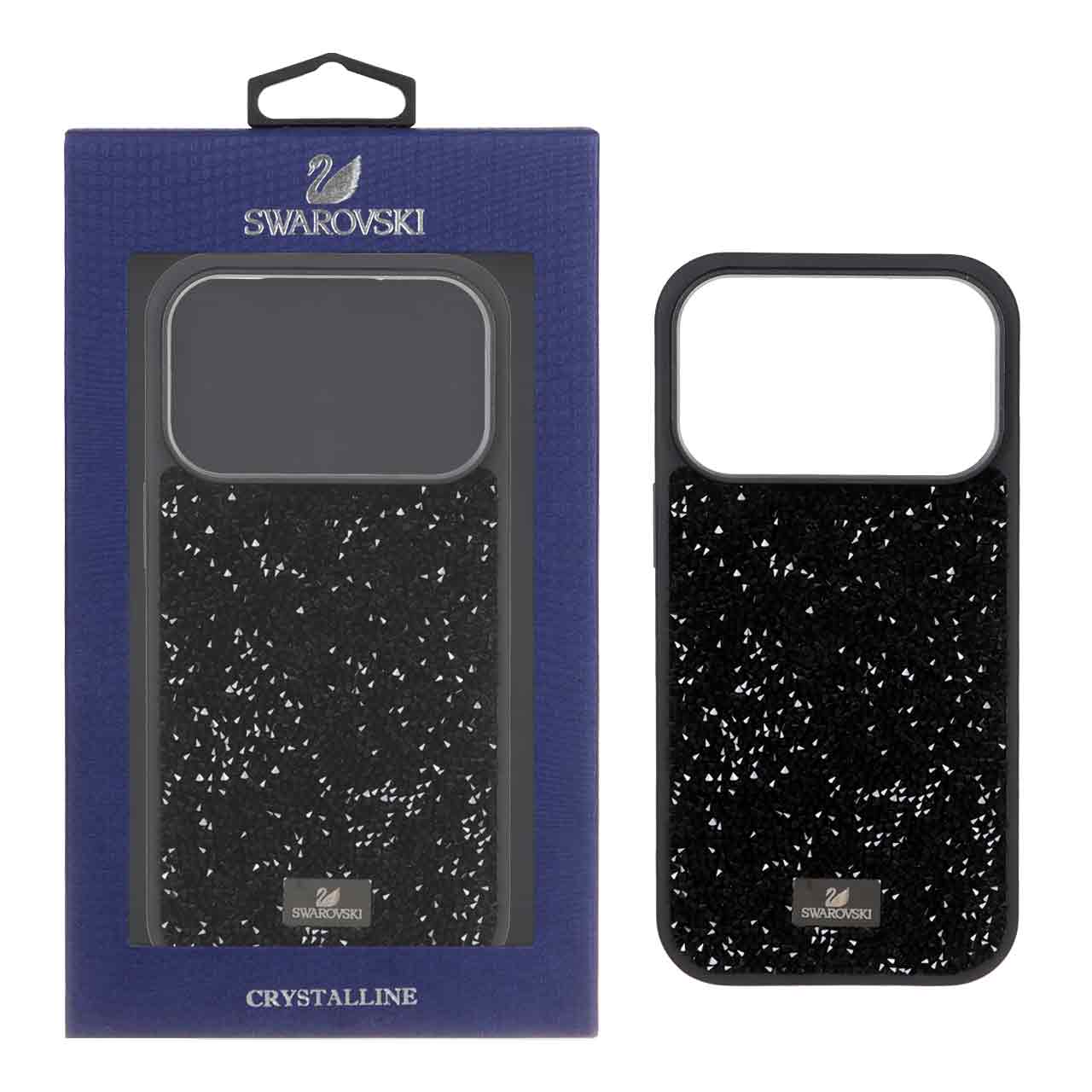 قاب Original Swarovski مدل Apple iPhone 17 Pro - مشکی (پک دار)