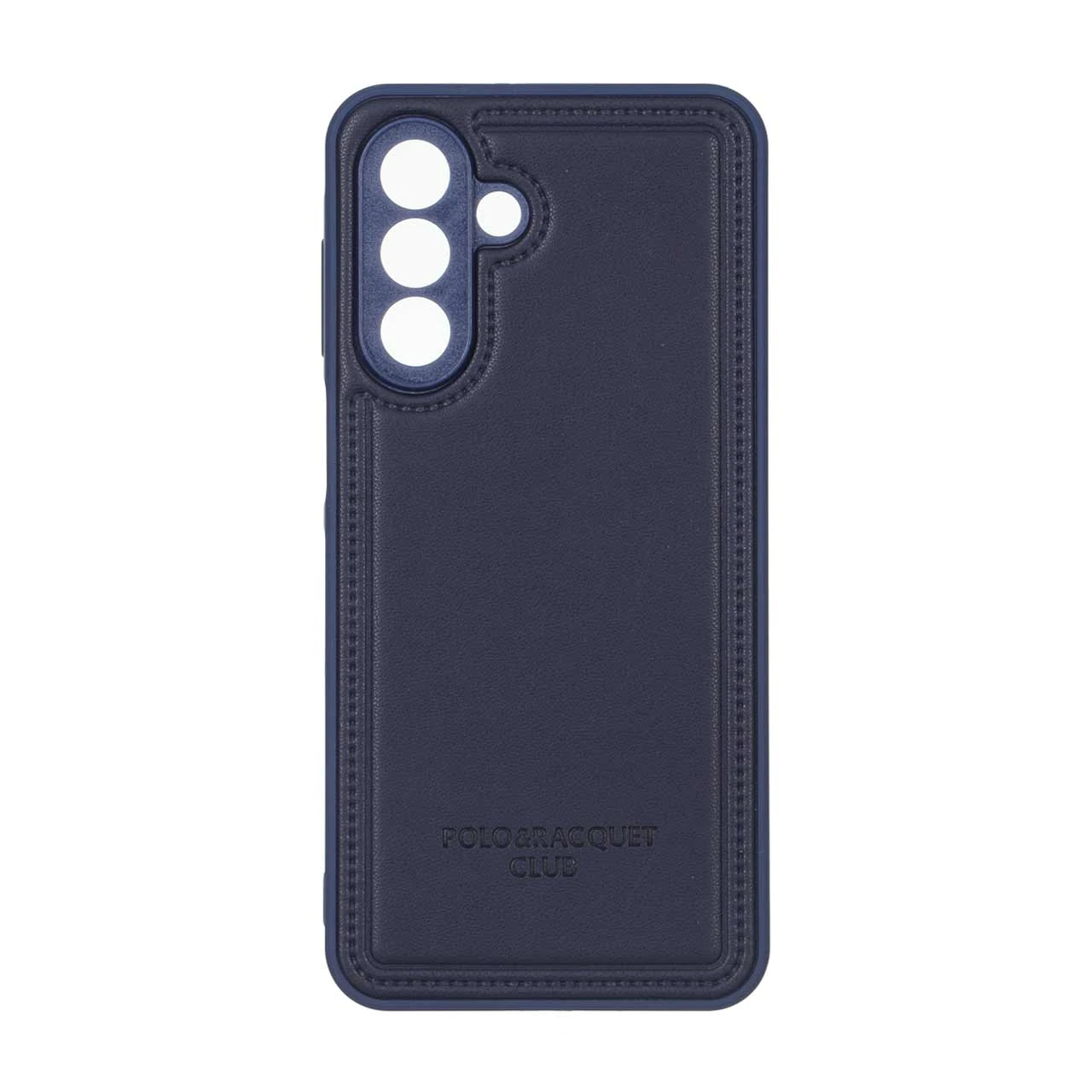 قاب چرمی Polo طرح دوخت محافظ لنزدار Samsung Galaxy A17 / A26 - سرمه ای