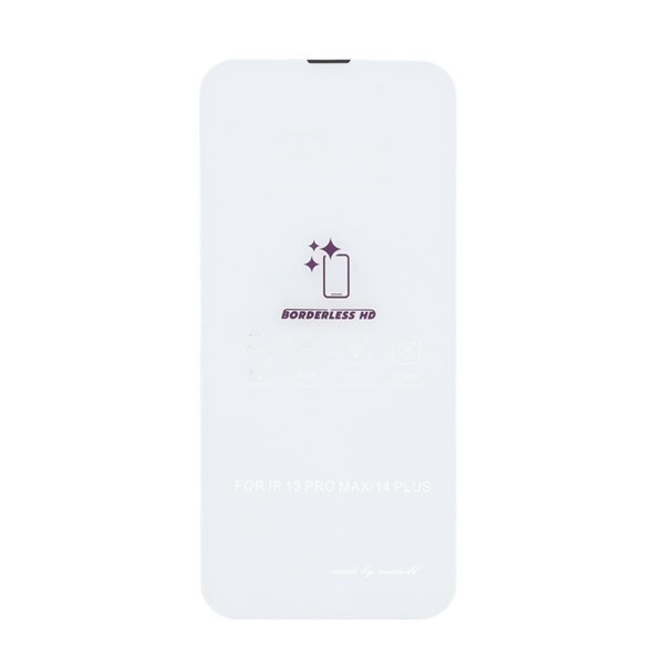 محافظ صفحه نمایش شیشه ای Mietubl 3D Large Arc مدل Apple iPhone 13 Pro Max / iPhone 14 Plus بدون حاشیه - NTC