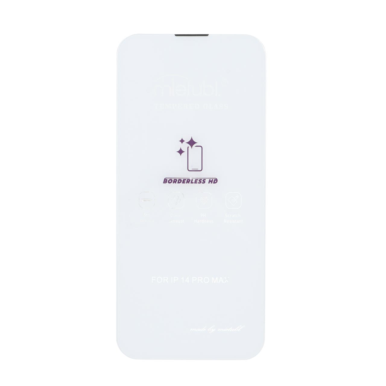 محافظ صفحه نمایش شیشه ای Mietubl 3D Large Arc مدل Apple iPhone 14 pro max بدون حاشیه - NTC