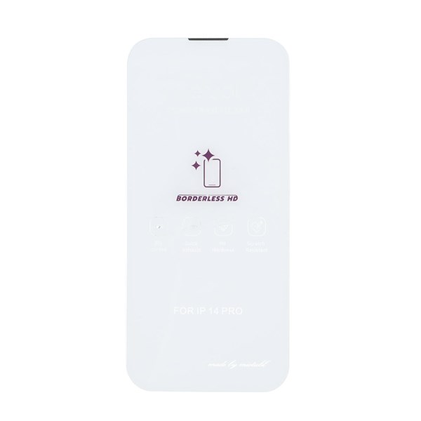 محافظ صفحه نمایش شیشه ای Mietubl 3D Large Arc مدل Apple iPhone 16 / iPhone 15 / iPhone 14 Pro بدون حاشیه - NTC