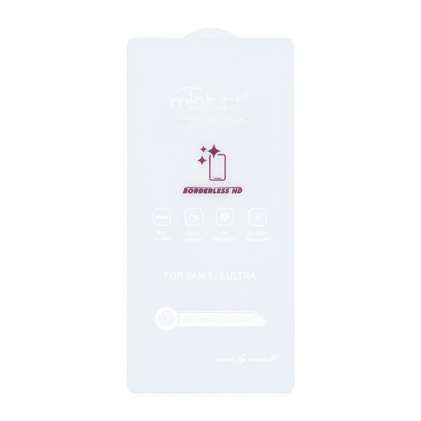 محافظ صفحه نمایش شیشه ای Mietubl 3D Large Arc مدل Samsung Galaxy S25 Ultra بدون حاشیه - NTC