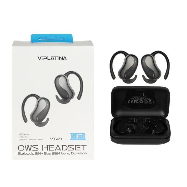ایرفون بی سیم VIPLATINA مدل VT49 - مشکی (گارانتی 18 ماه تعویض نیکان همراه)