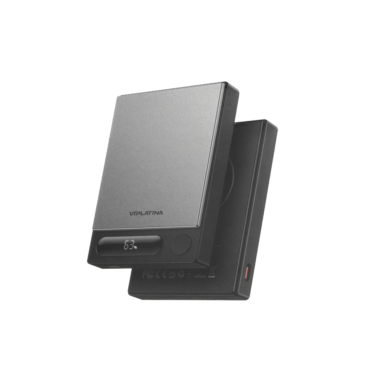 پاوربانک وایرلس و فست شارژ VIPLATINA 10000mAh مدل VP23 15W - مشکی (گارانتی 18 ماه تعویض نیکان همراه)