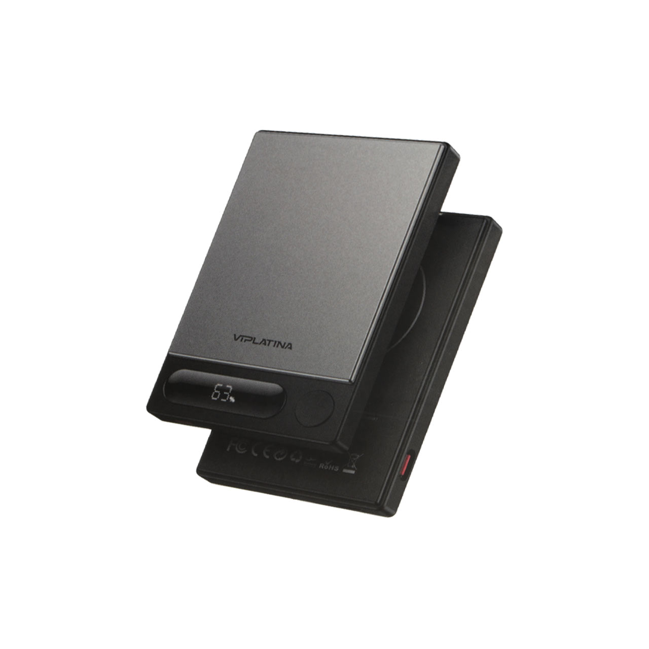پاوربانک وایرلس و فست شارژ VIPLATINA 5000mAh مدل VP22 15W - مشکی (گارانتی 18 ماه تعویض نیکان همراه)