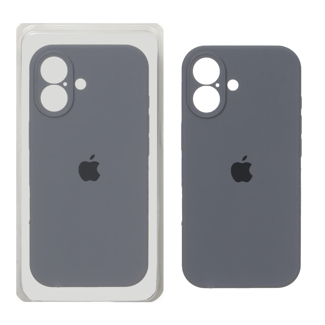 قاب سیلیکونی پاک کنی محافظ لنزدار اورجینال Apple iPhone 17 - خاکستری کد 2 (پک دار) - NTC