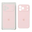 قاب سیلیکونی پاک کنی محافظ لنزدار اورجینال Apple iPhone 17 Pro Max - صورتی چرک کد 1 (پک دار) - NTC