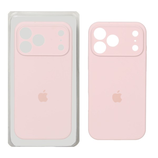 قاب سیلیکونی پاک کنی محافظ لنزدار اورجینال Apple iPhone 17 Pro Max - صورتی چرک کد 1 (پک دار) - NTC