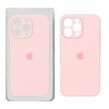 قاب سیلیکونی پاک کنی محافظ لنزدار اورجینال Apple iPhone 16 Pro Max - صورتی چرک کد 1 (پک دار) - NTC