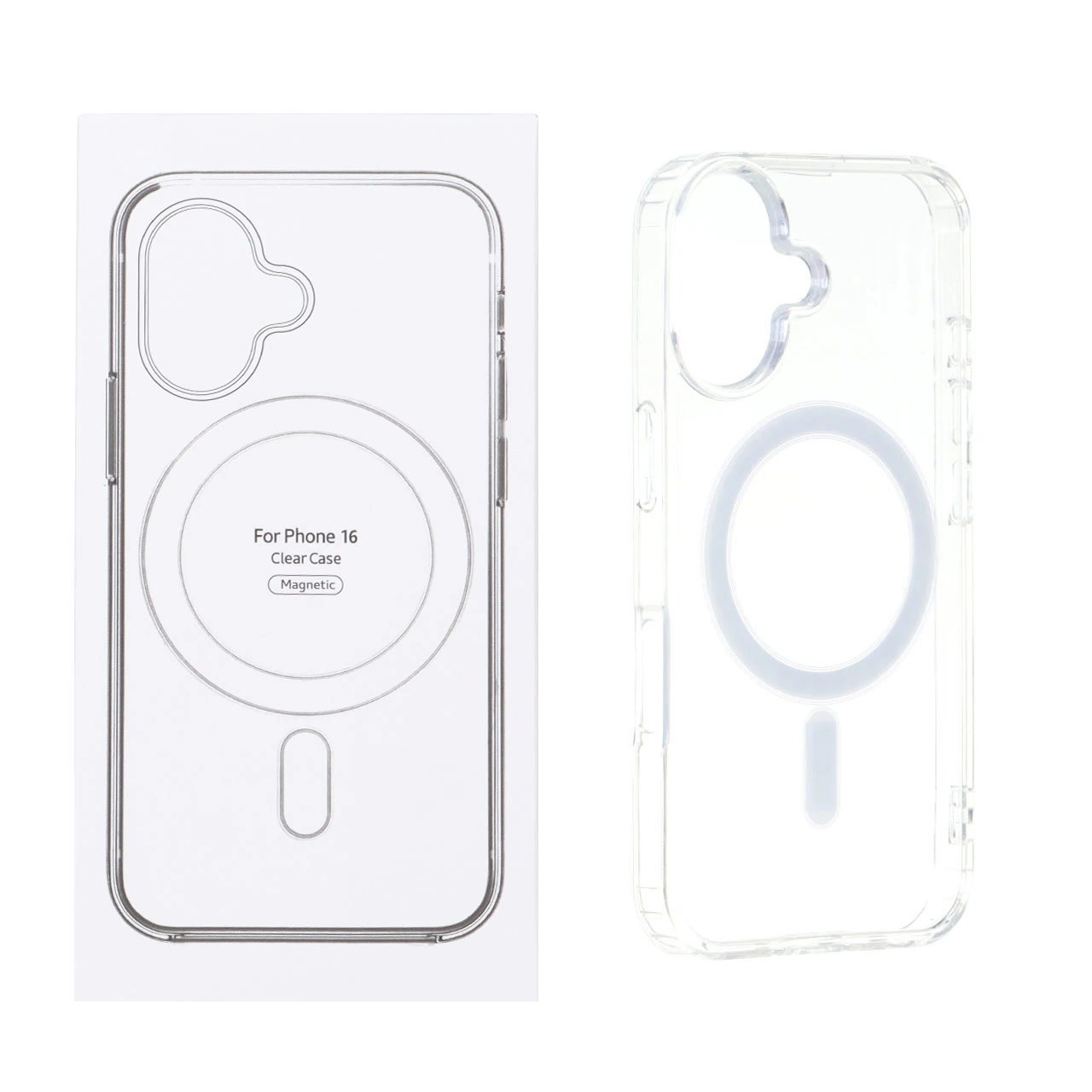 قاب شفاف Apple iPhone 16 با قابلیت شارژ NTC - MagSafe (پک دار)