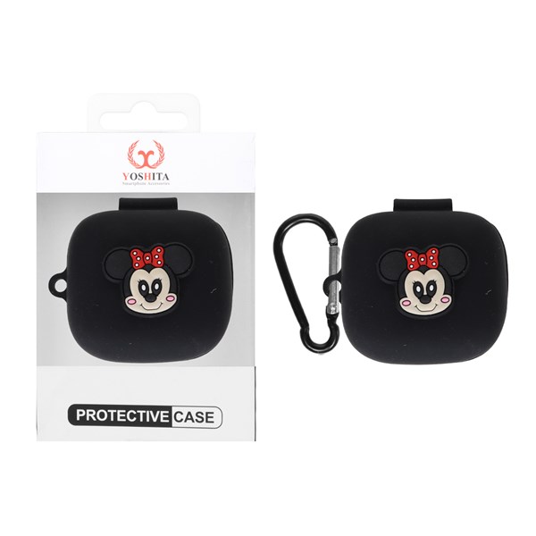 کاور ایرفون سیلیکونی Yoshita عروسک برجسته QCY T13 ANC - طرح 3149 (پک دار)