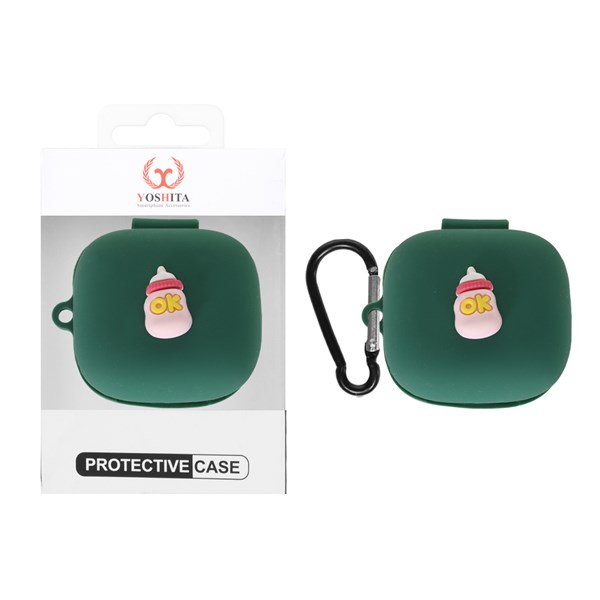 کاور ایرفون سیلیکونی Yoshita عروسک برجسته QCY T13 ANC - طرح 3150 (پک دار)