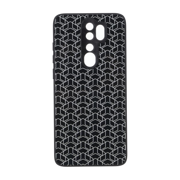 قاب روبیک پشت براق محافظ لنزدار Xiaomi Redmi Note 8 Pro - مشکی