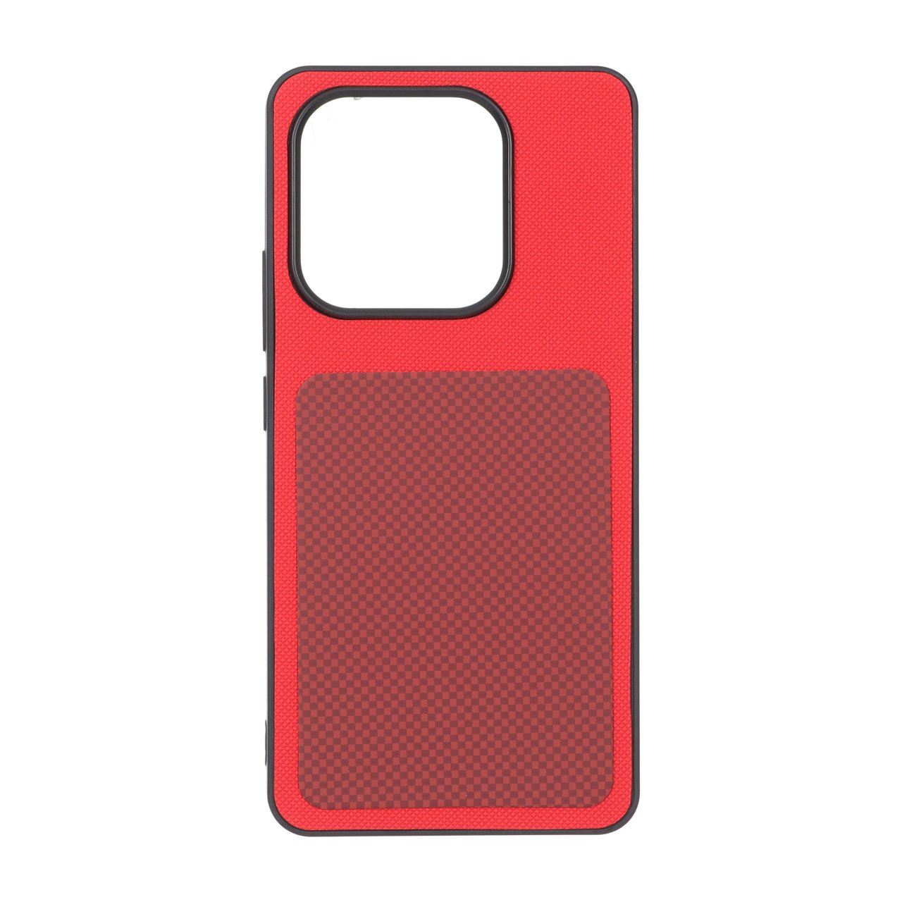 قاب سوزنی مستطیل شطرنجی Xiaomi Redmi Note 14 4G - قرمز