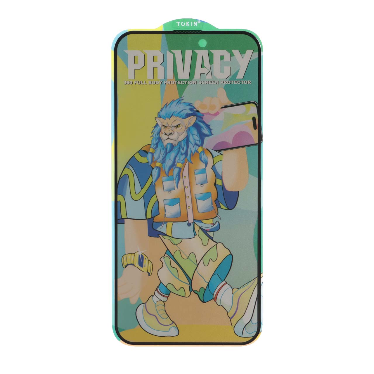 محافظ صفحه نمایش شیشه ای Tokin Privacy مدل Apple iPhone 15 Pro Max