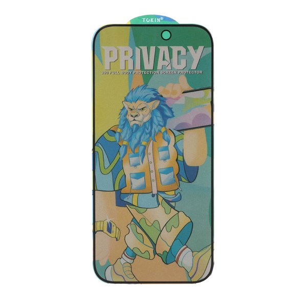 محافظ صفحه نمایش شیشه ای Tokin Privacy مدل Apple iPhone 17 Pro