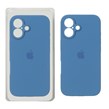 قاب سیلیکونی پاک کنی محافظ لنزدار اورجینال Apple iPhone 16 - آبی تیره (پک اصلی)
