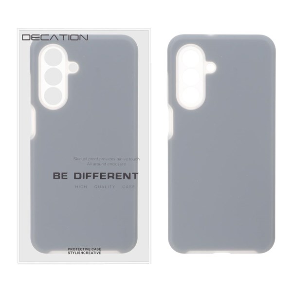 قاب Decation سیلیکونی پاستیلی محافظ لنزدار Samsung Galaxy A17 / A26 - خاکستری (پک دار)