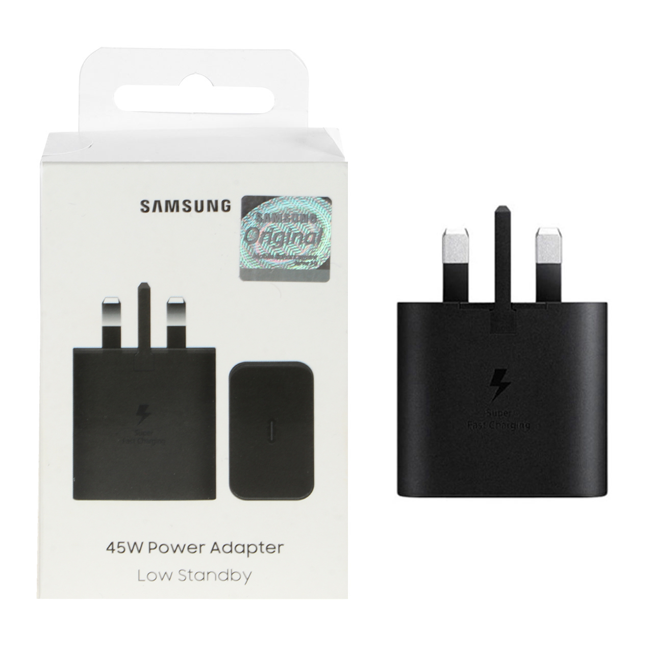 شارژر دیواری سه پین PD و فست تک پورت SAMSUNG مدلEP-T4511 45W - مشکی (گارانتی شش ماهه شرکتی)