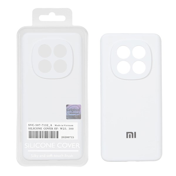 قاب سیلیکونی پاک کنی اورجینال Master Quality مدل Xiaomi Redmi Note 15 - سفید (پک دار)