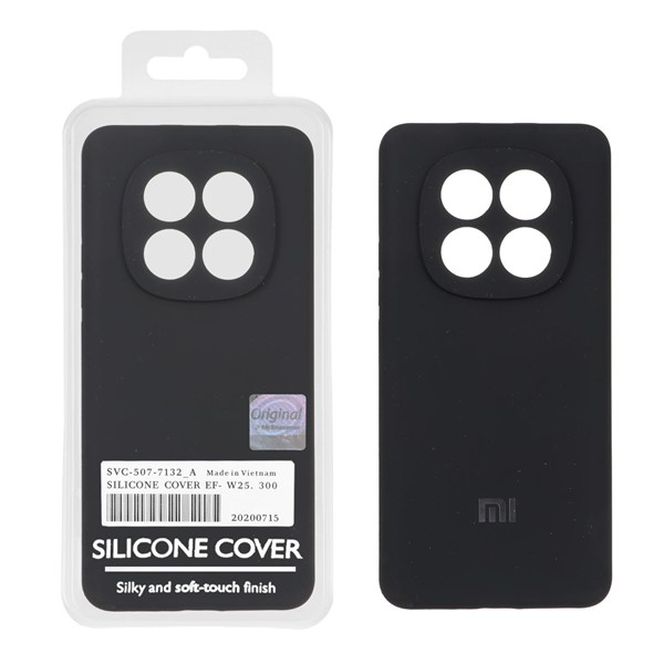 قاب سیلیکونی پاک کنی اورجینال Master Quality مدل Xiaomi Redmi Note 15 - مشکی (پک دار)