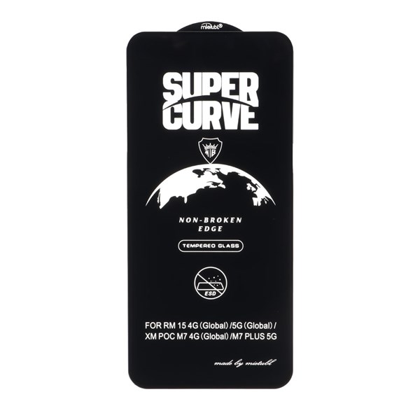 محافظ صفحه نمایش شیشه ای Full Cover ESD SUPER CURVE Mietubl مدل NTC - Xiaomi Redmi 15 / Poco M7 4G